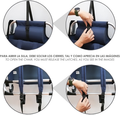 Silla de playa mochila con bolso isotermico